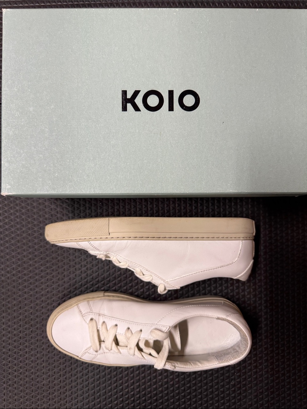 KOIO Capri White Leather Sneakers